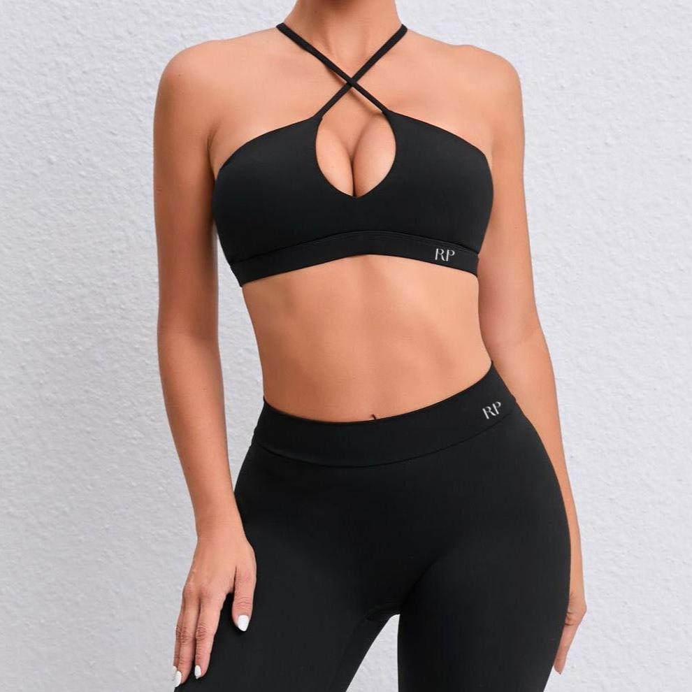 サルセーション　Criss cross bra BLUELILY Sports Bra for Women Medium Support Criss Cross Strappy
