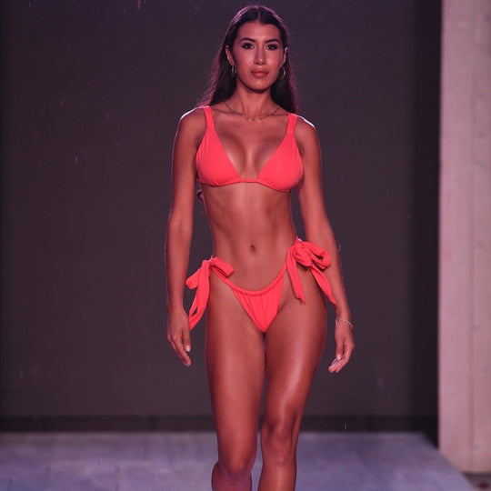 Melanie Bikini Bottoms - Rockstar Peach