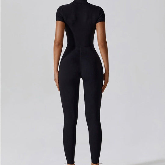 Scuba Zip Jumpsuit - Rockstar Peach