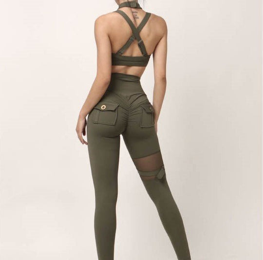 Sgt Mesh Leggings - Rockstar Peach